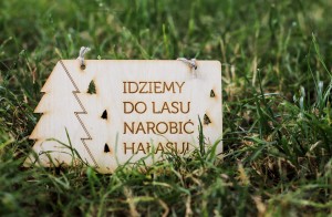 Tabliczka duża IDZIEMY DO LASU