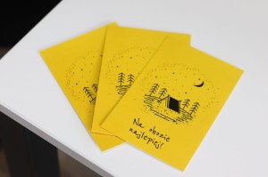 Kartka pocztowa NA OBOZIE NAJLPIEJ