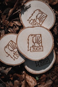 Plaster z drewna z  Znaczkiem Zucha
