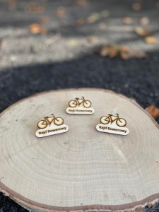 Przypinka Rajd Rowerowy pins, znaczek 