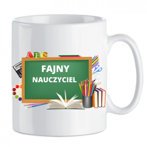 Kubek ceramiczny FAJNY NAUCZYCIEL 