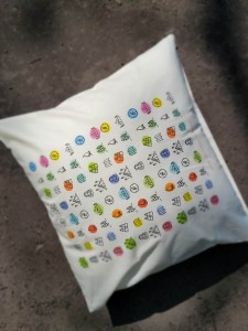 PODUSZKA PODUCHA SZARA IKONY 