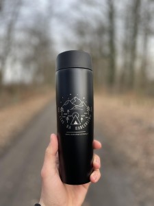 Kubek termiczny - Czas na harcerstwo 450 ml - czarny 