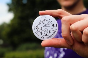 Button CZAS NA HARCERSTWO duży