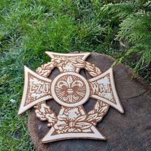 Krzyż harcerski 20x20 drewniany 